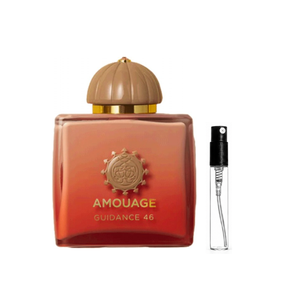 Amouage Guidance 46 Extrait – flakon i identyczny atomizer wzorcowy