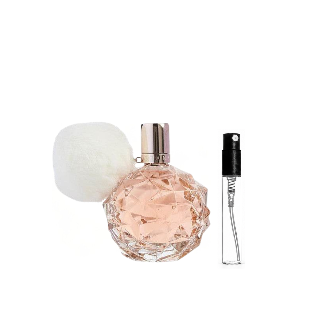 Ariana Grande Ari Eau de Parfum – pełny oryginalny flakon i identyczny atomizer wzorcowy