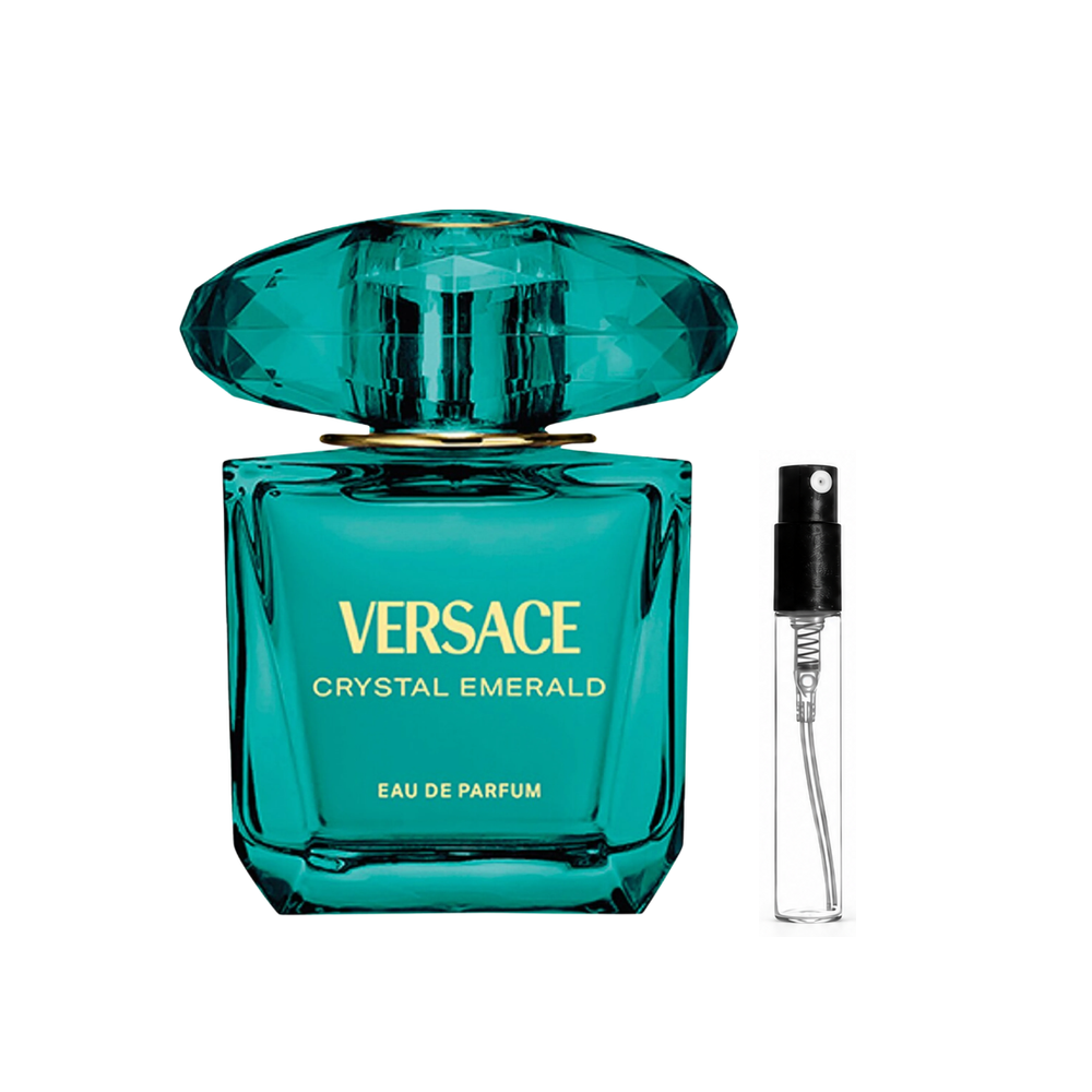 Versace – Crystal Emerald EDP – odlewka perfum – flakon i identyczny atomizer wzorcowy