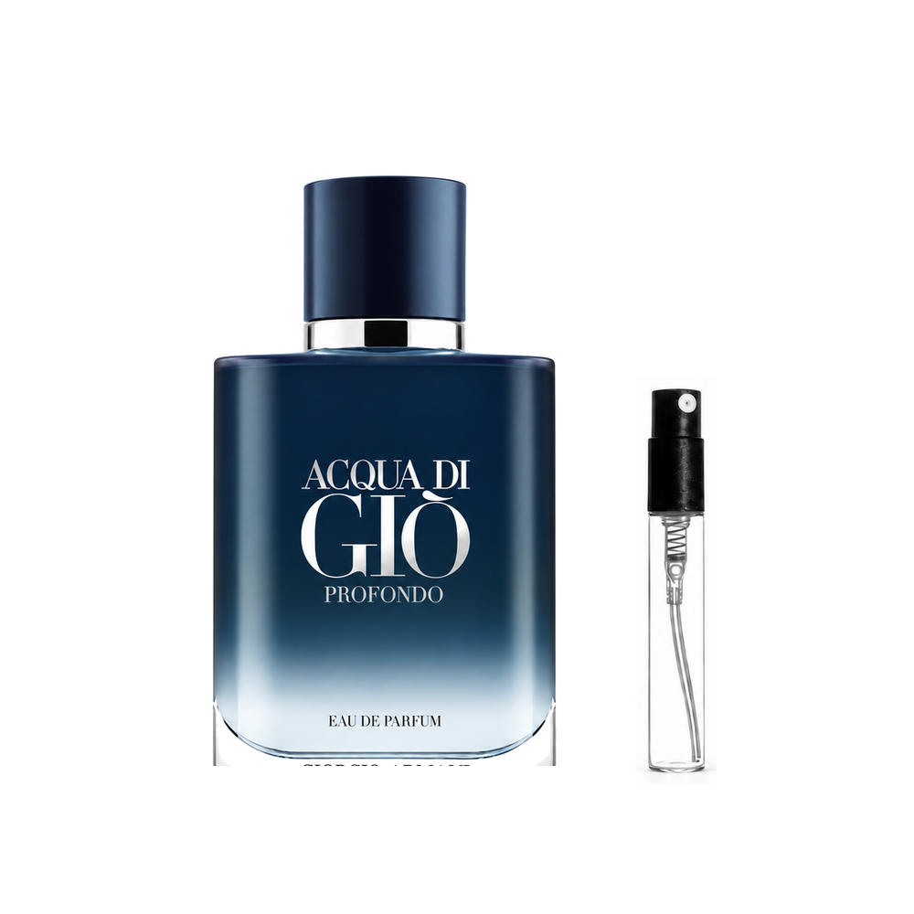 Armani Acqua di Giò Profondo Eau de Parfum – odlewka perfum – flakon i identyczny atomizer wzorcowy