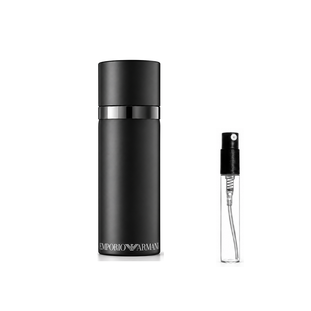 Armani Emporio He Eau de Toilette – odlewka perfum – flakon i identyczny atomizer wzorcowy