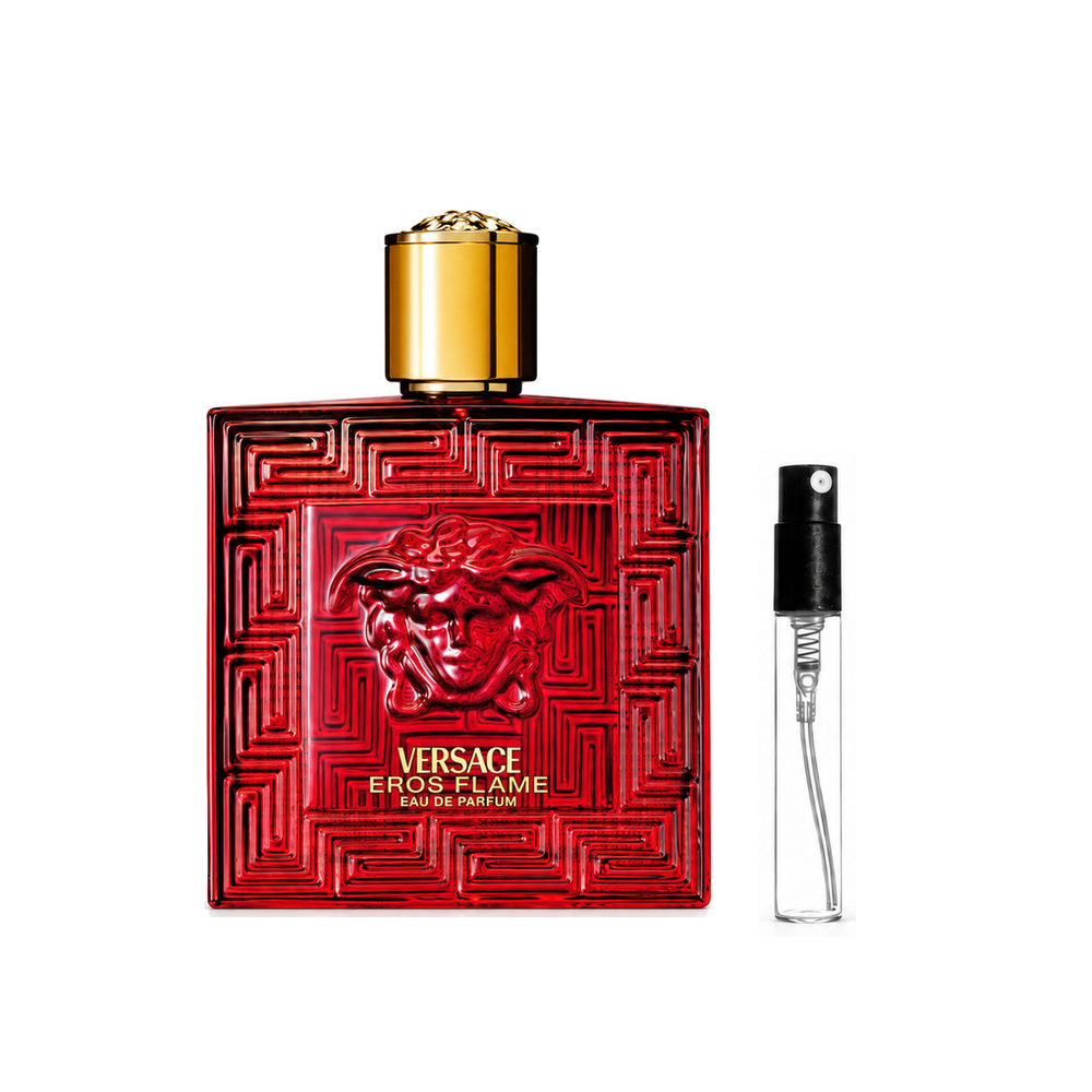 Versace Eros Flame Eau de Parfum – odlewka perfum – flakon i identyczny atomizer wzorcowy