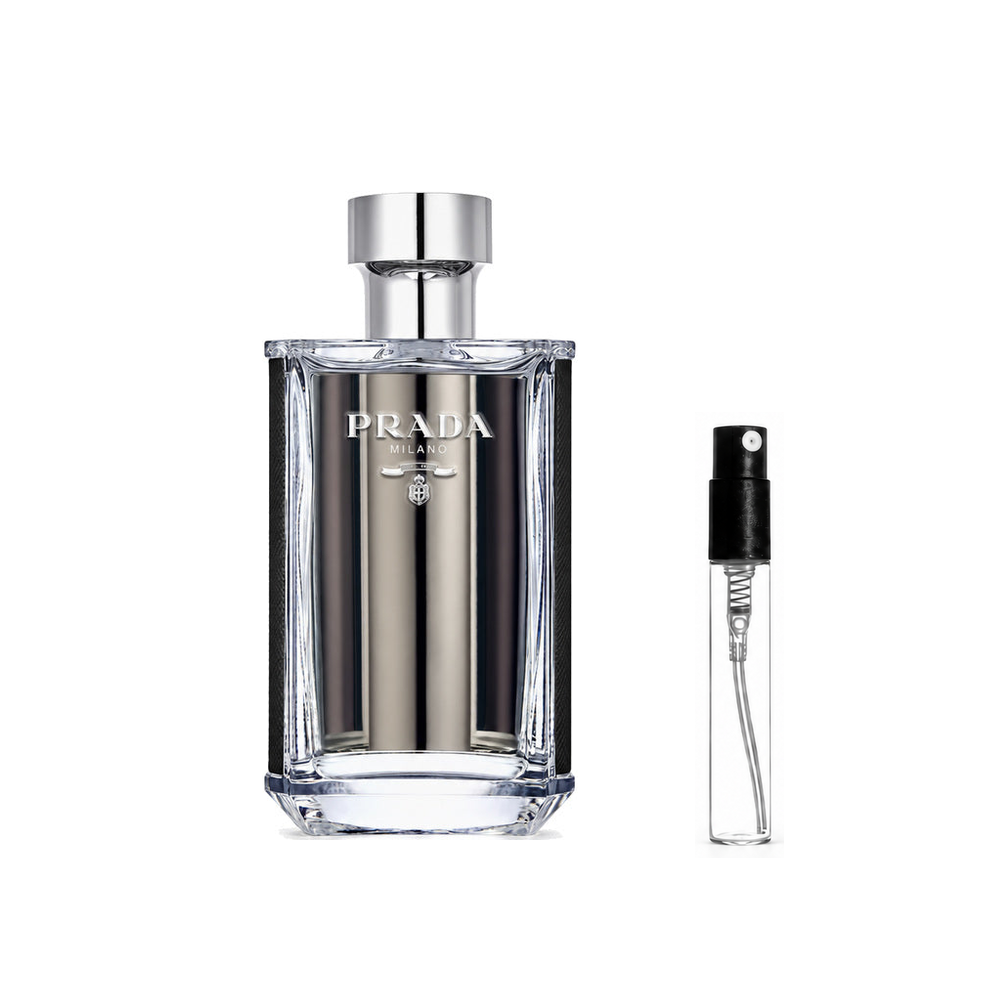 Prada L'Homme Eau de Toilette – odlewka perfum – flakon i identyczny atomizer wzorcowy