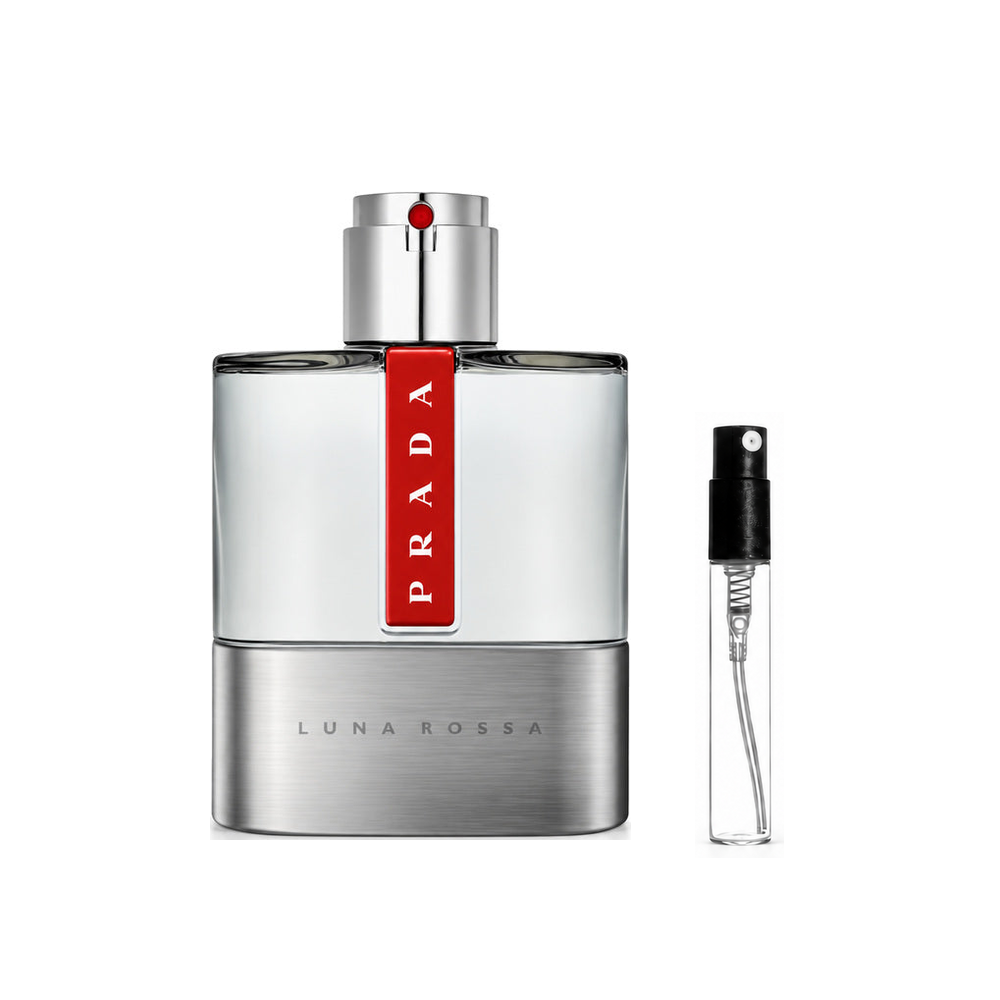Prada Luna Rossa Eau de Toilette – odlewka perfum – flakon i identyczny atomizer wzorcowy
