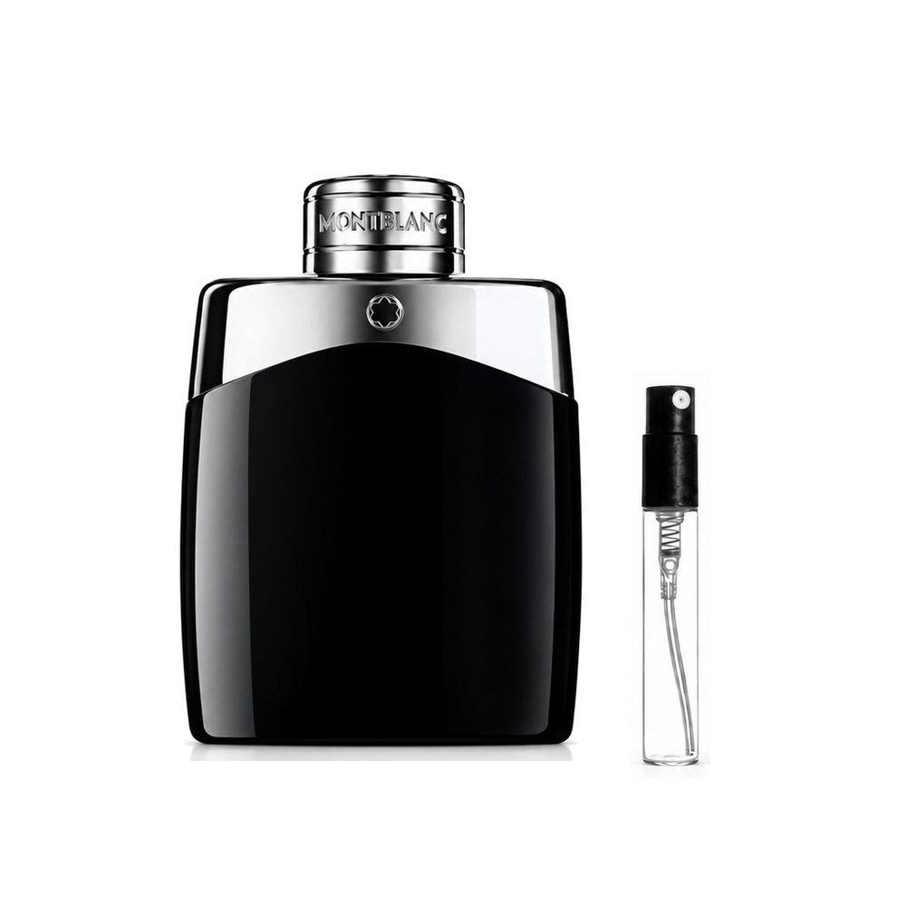 Montblanc Legend Eau de Toilette – odlewka perfum – flakon i identyczny atomizer wzorcowy