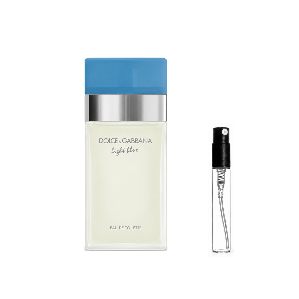 Dolce&Gabbana Light Blue Eau de Toilette – odlewka perfum – flakon i identyczny atomizer wzorcowy