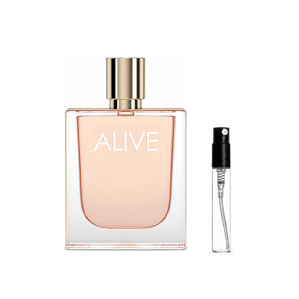 Hugo Boss BOSS Alive Eau de Parfum – odlewka perfum – flakon i identyczny atomizer wzorcowy