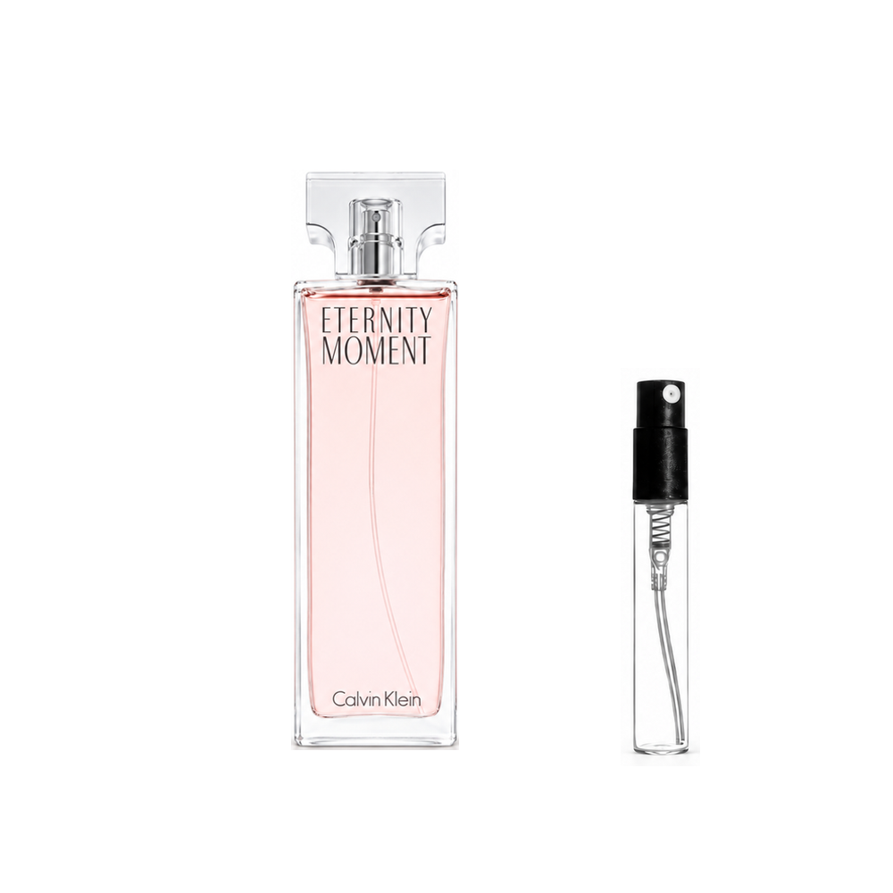 Calvin Klein Eternity For Women Moment Eau de Parfum – odlewka perfum – flakon i identyczny atomizer wzorcowy