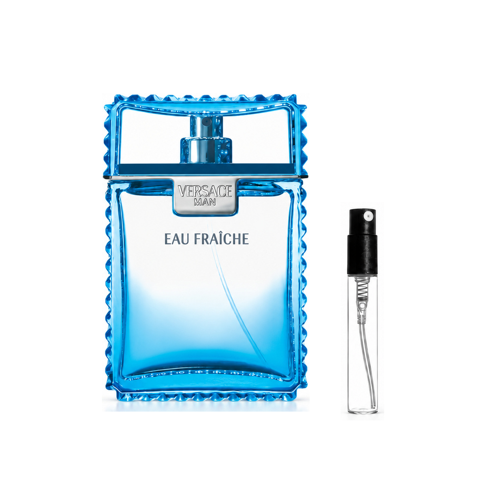 Versace Man Eau Fraîche Eau de Toilette – odlewka perfum – flakon i identyczny atomizer wzorcowy