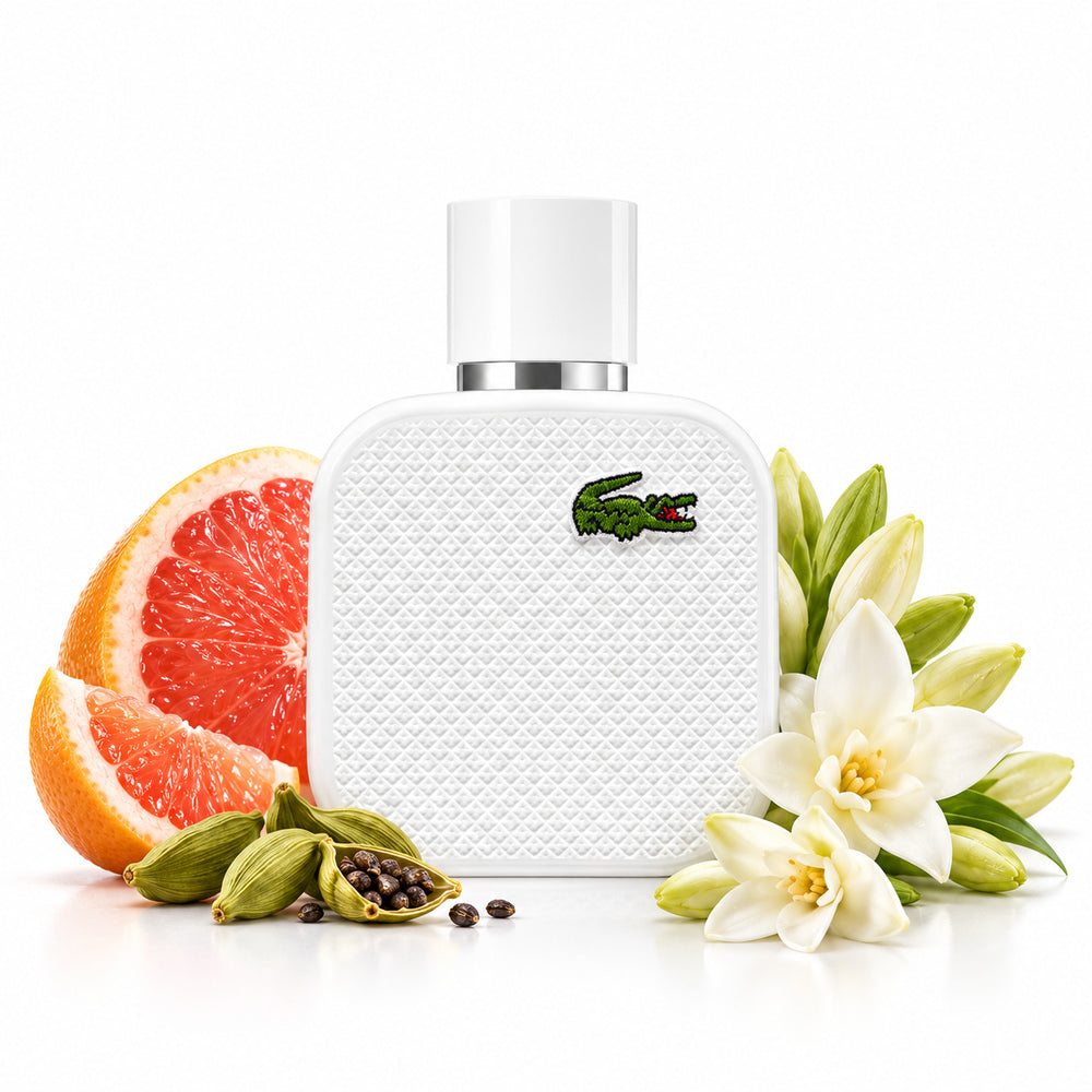 Lacoste L.12.12 Blanc Eau de Toilette – nuty zapachowe