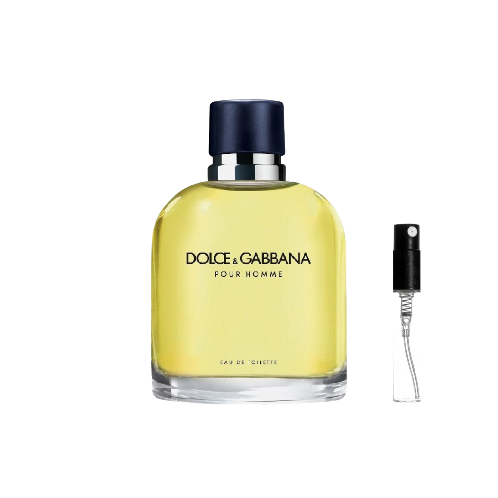 Odlewka perfum Dolce&Gabbana Pour Homme EDT z nutami cytrusów, lawendy, szałwii, tytoniu i fasolki tonka.
