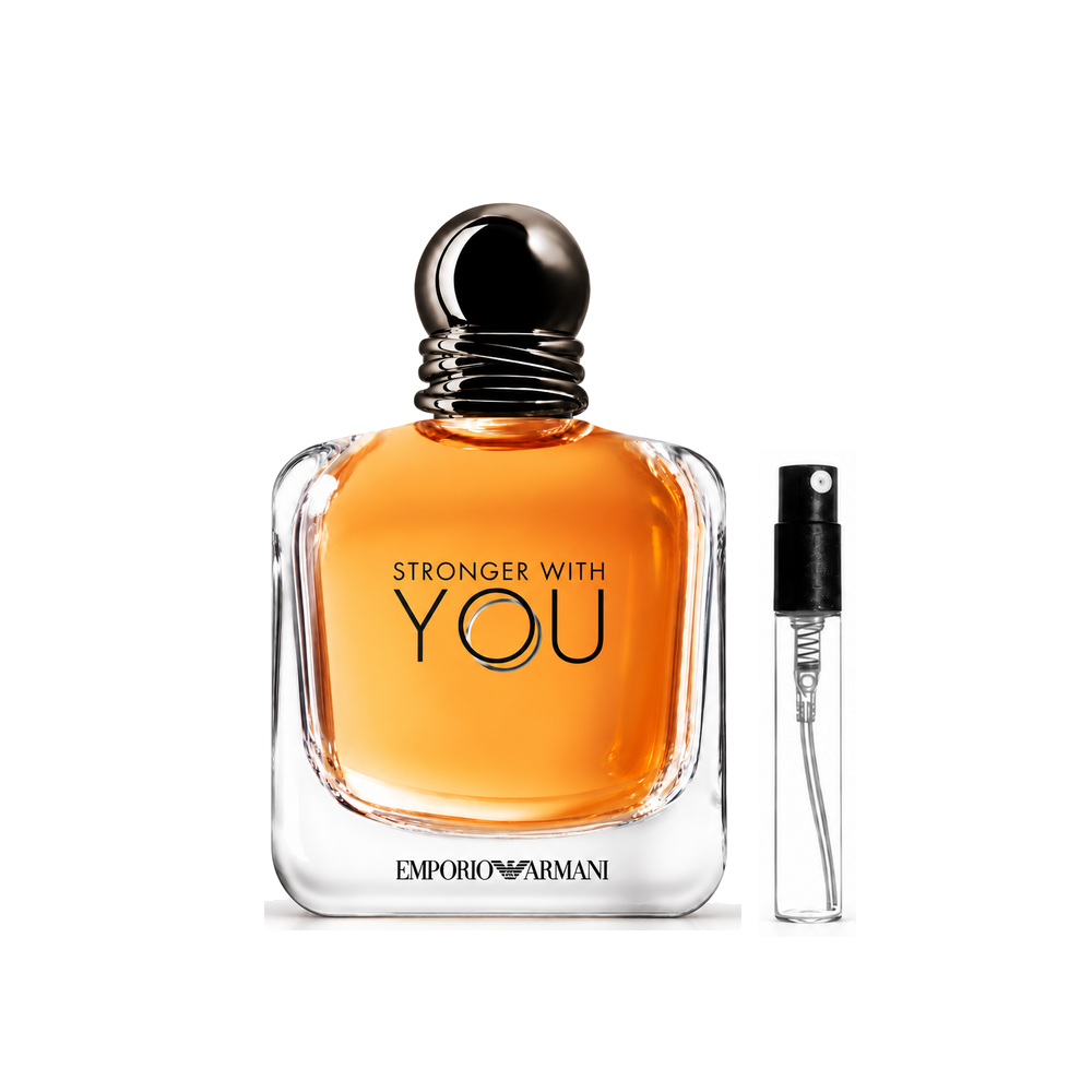 Armani Stronger With You Eau de Toilette – flakon i atomizer odlewki, zdjęcie poglądowe