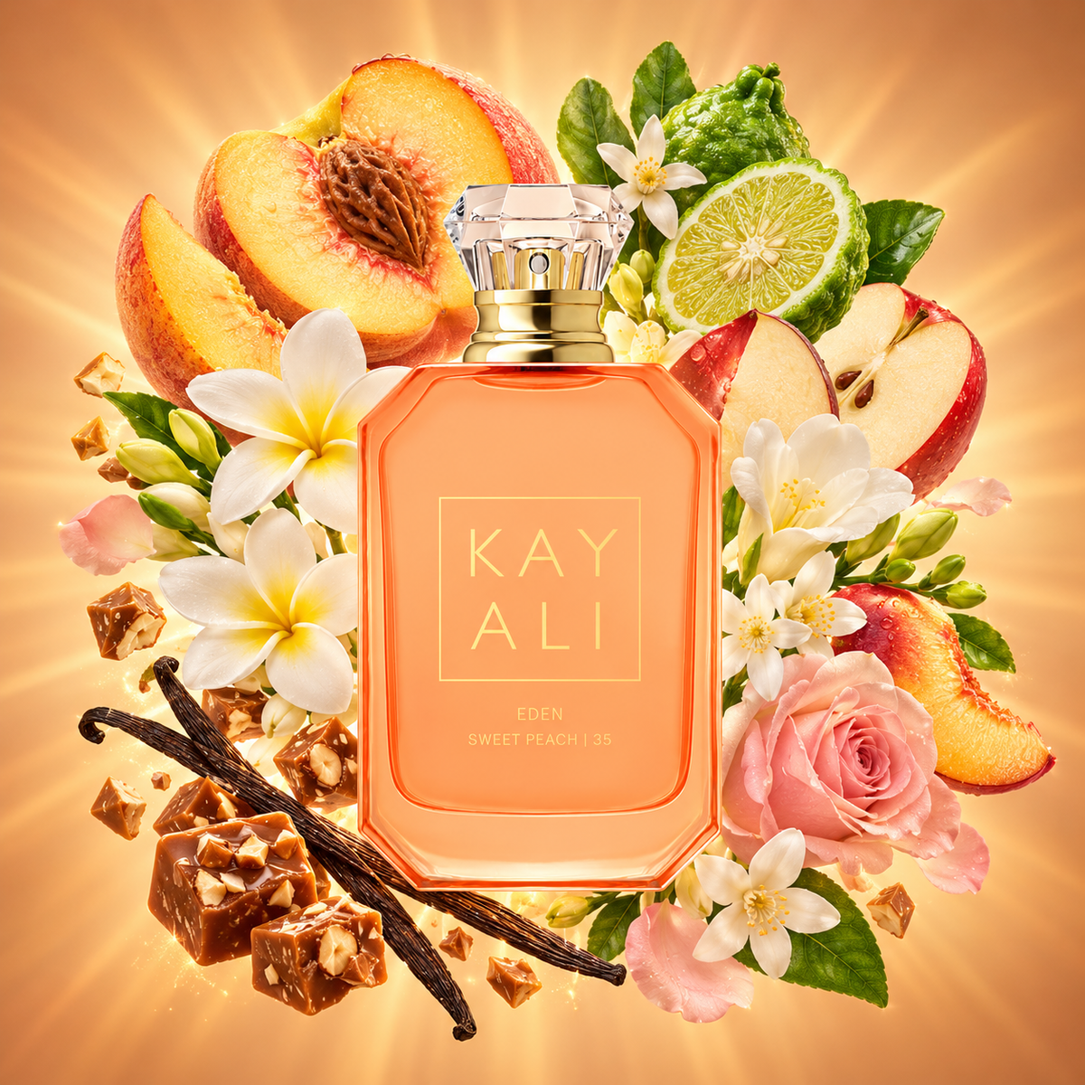 Kayali – Eden Sweet Peach | 35 EDP – odlewka perfum – nuty zapachowe