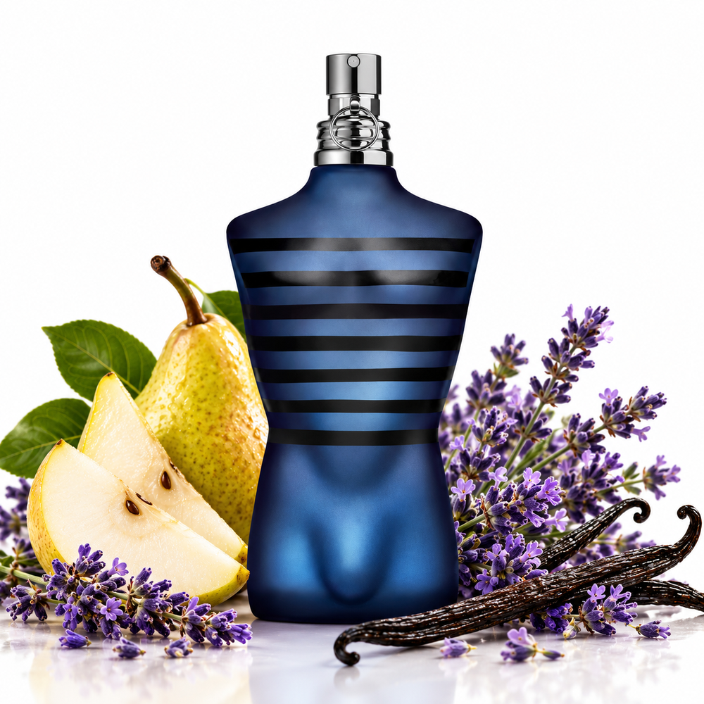Jean Paul Gaultier Ultra Male Eau de Toilette Intense – flakon z nutami zapachowymi