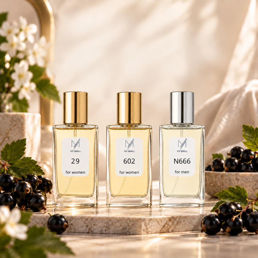 Jak pachną perfumy z nutą czarnej porzeczki? Przykłady MY SMELL