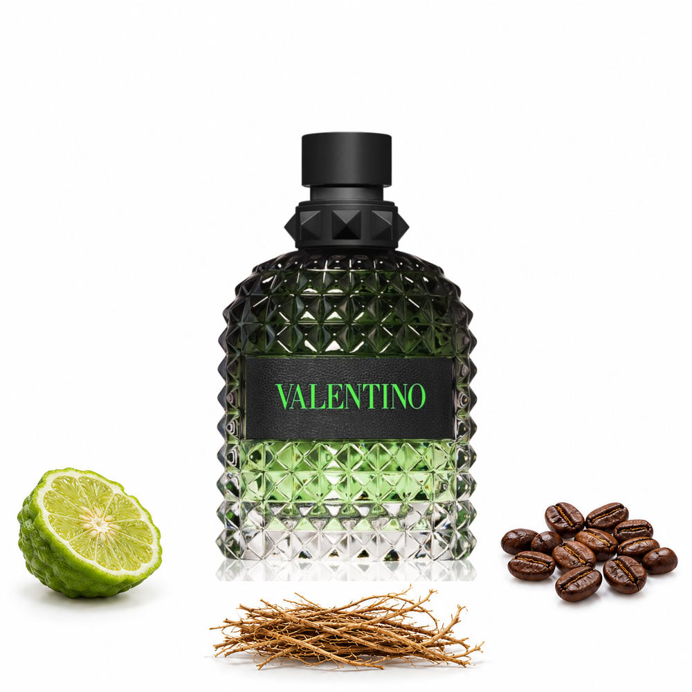 Valentino Uomo Born In Roma Green Stravaganza Eau de Toilette – oryginalny flakon i potwierdzone nuty