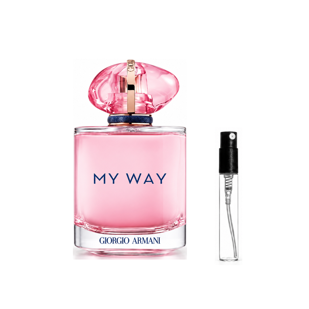 Armani My Way Nectar EDP – odlewka perfum – flakon i identyczny atomizer wzorcowy