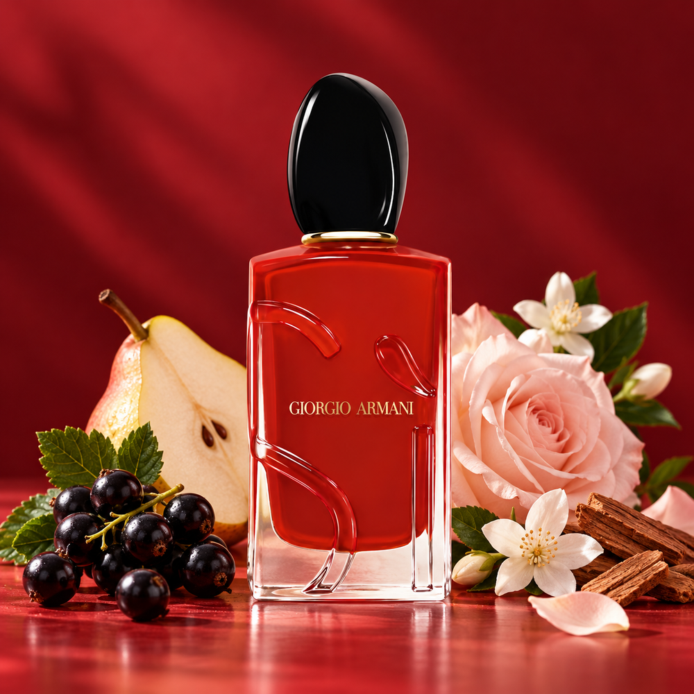Armani Sì Passione Eau de Parfum – odlewka perfum – flakon z nutami zapachowymi