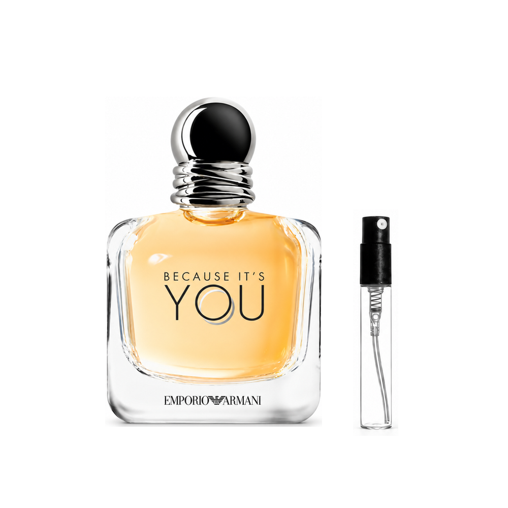 Emporio Armani Because It’s You Eau de Parfum – odlewka perfum – flakon i identyczny atomizer wzorcowy
