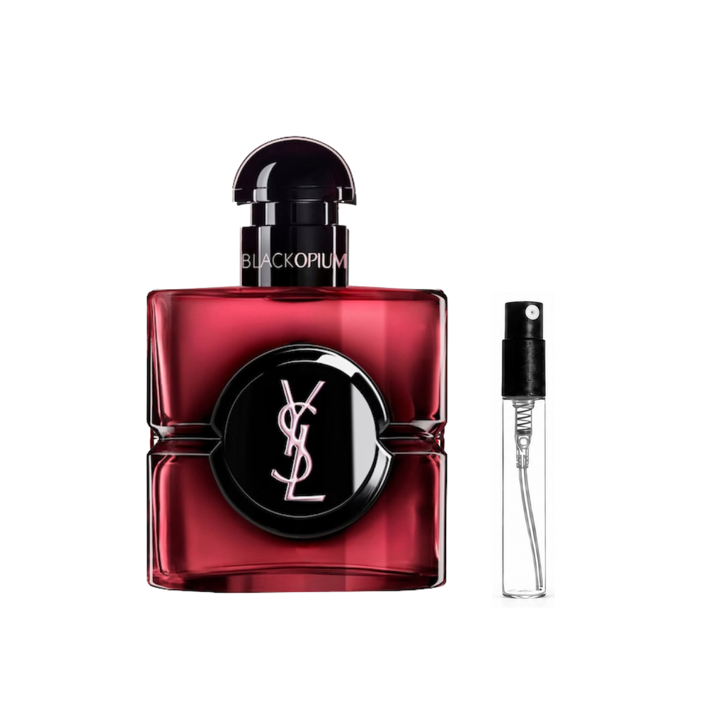YSL Black Opium Pink Glaze EDP – flakon i identyczny atomizer wzorcowy