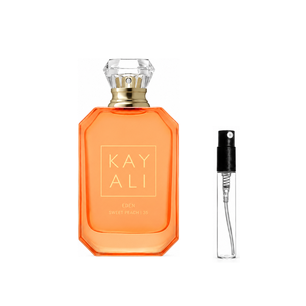 Kayali – Eden Sweet Peach | 35 EDP – odlewka perfum – flakon i identyczny atomizer wzorcowy