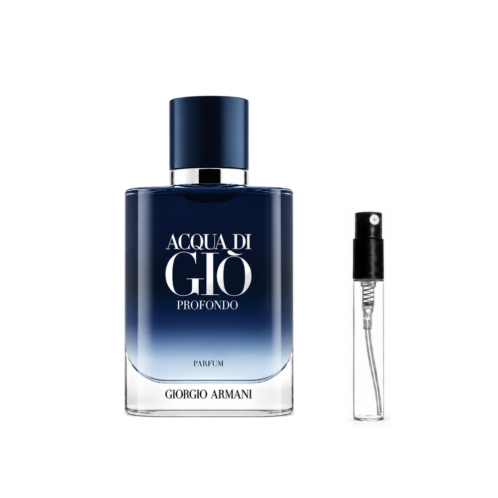 Armani Acqua di Giò Profondo Parfum – odlewka perfum – flakon i identyczny atomizer wzorcowy