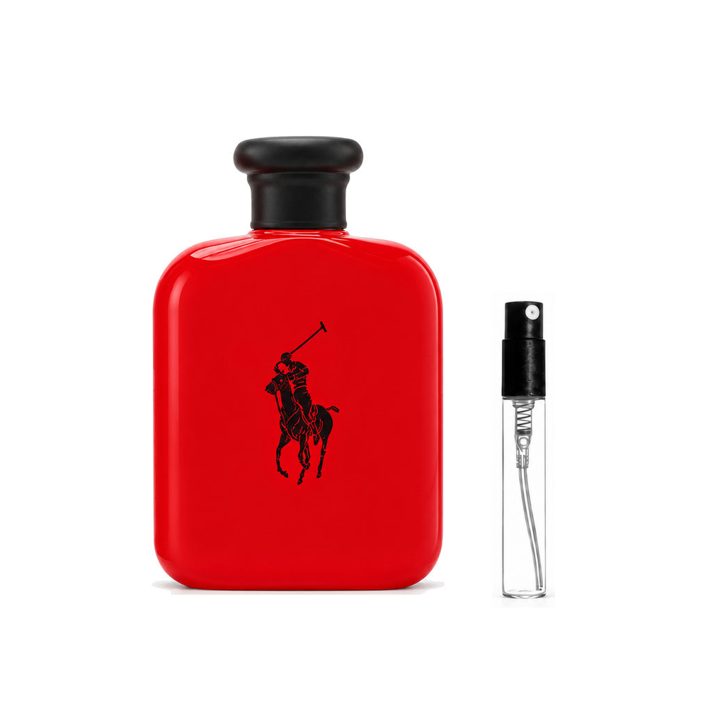 Ralph Lauren Polo Red Eau de Toilette – odlewka perfum – flakon i identyczny atomizer wzorcowy