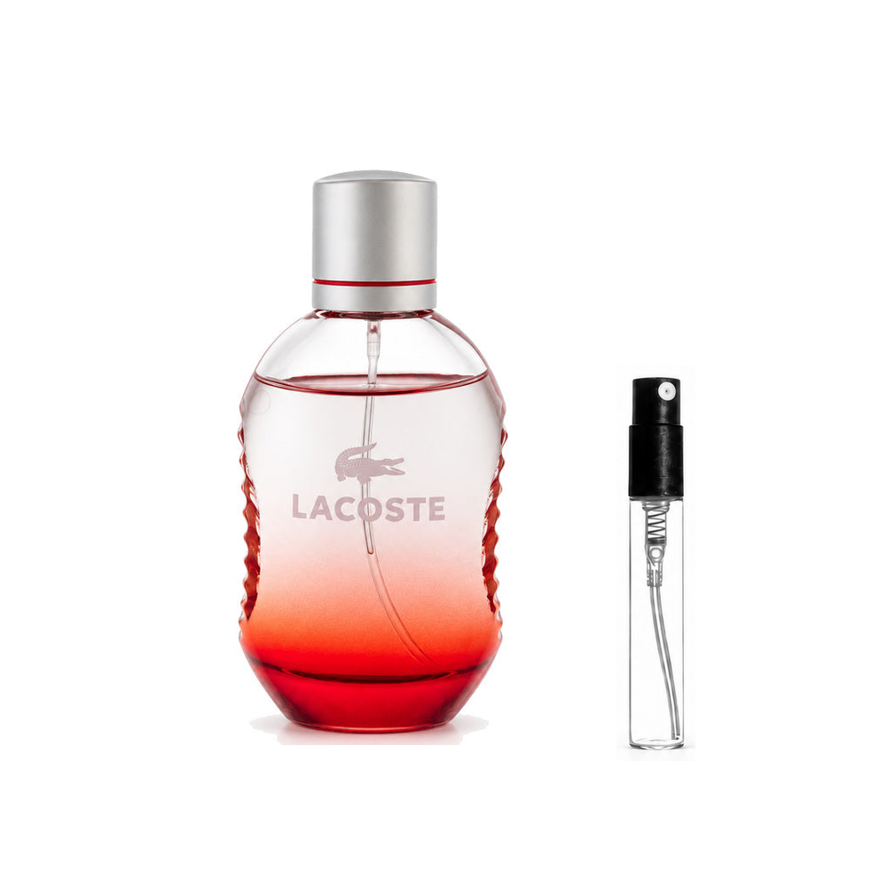 Lacoste Red Eau de Toilette – odlewka perfum – flakon i identyczny atomizer wzorcowy