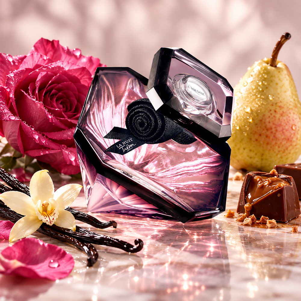 Lancôme La Nuit Trésor Eau de Parfum – odlewka perfum – flakon i nuty zapachowe
