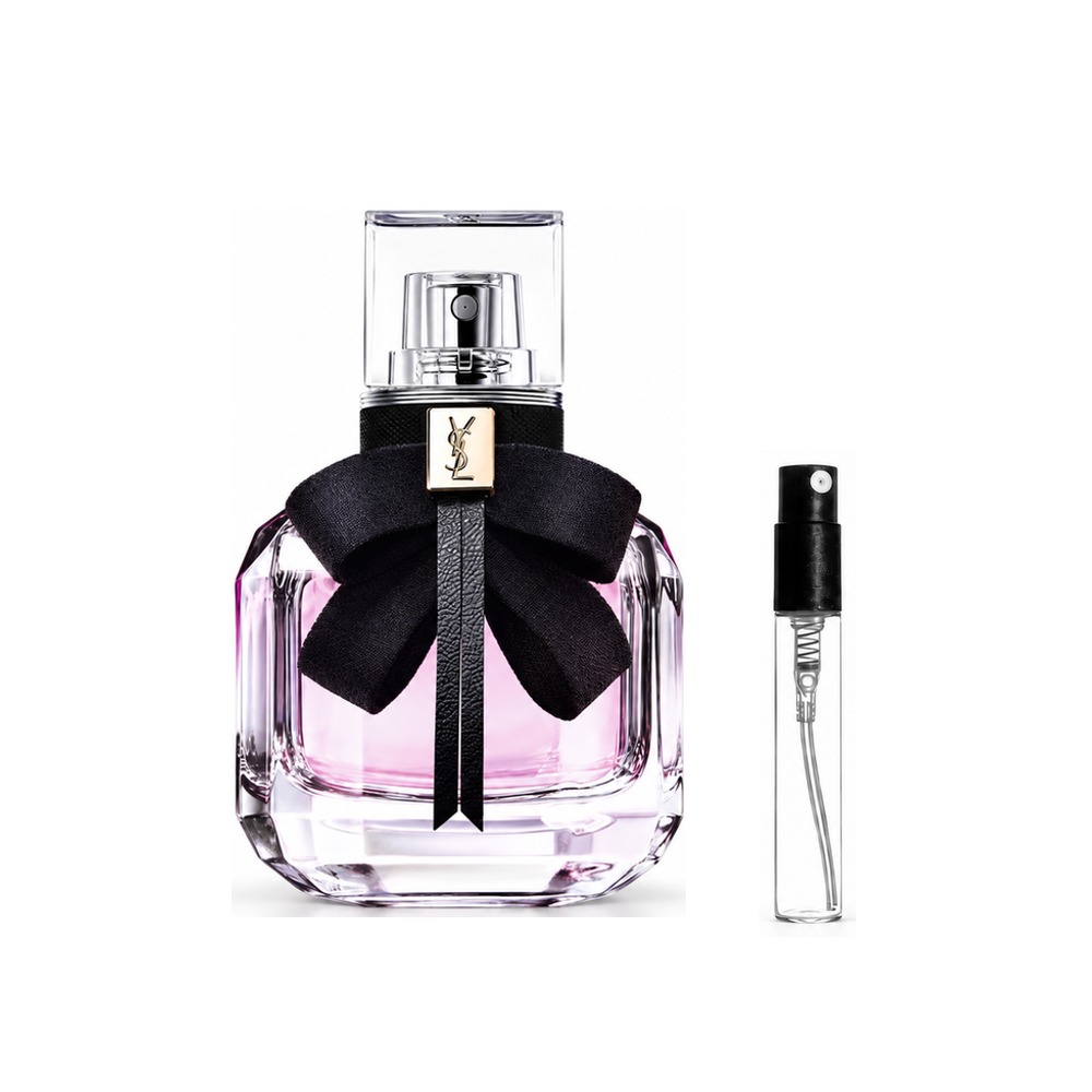 Yves Saint Laurent Mon Paris Eau de Parfum – odlewka perfum – flakon i identyczny atomizer wzorcowy