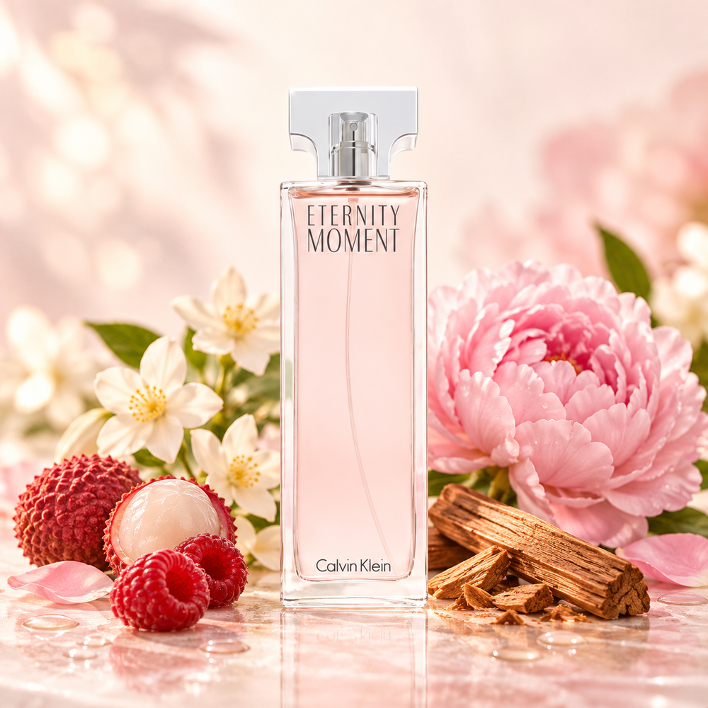 Calvin Klein Eternity For Women Moment Eau de Parfum – odlewka perfum – flakon z nutami zapachowymi