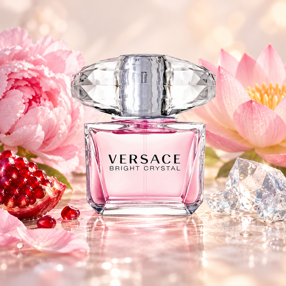 Versace Bright Crystal Eau de Toilette – odlewka perfum – flakon z nutami zapachowymi