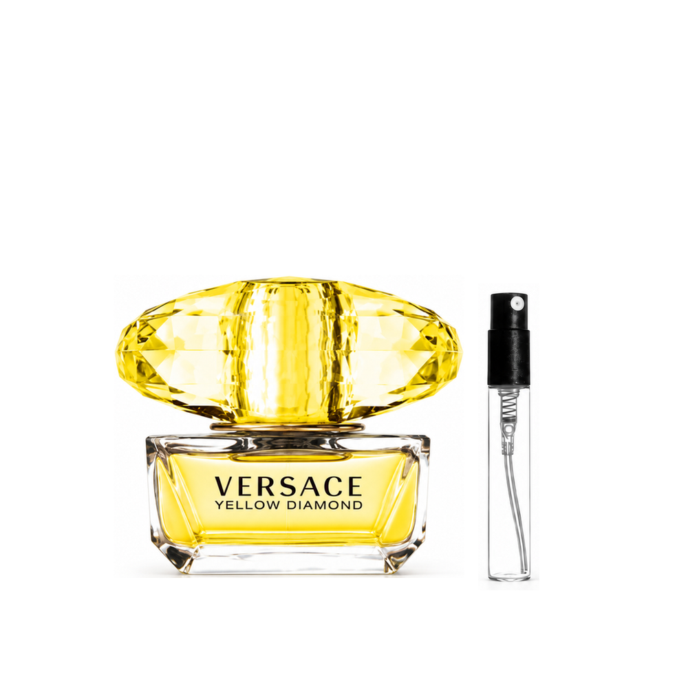 Versace Yellow Diamond Eau de Toilette – odlewka perfum – flakon i identyczny atomizer wzorcowy