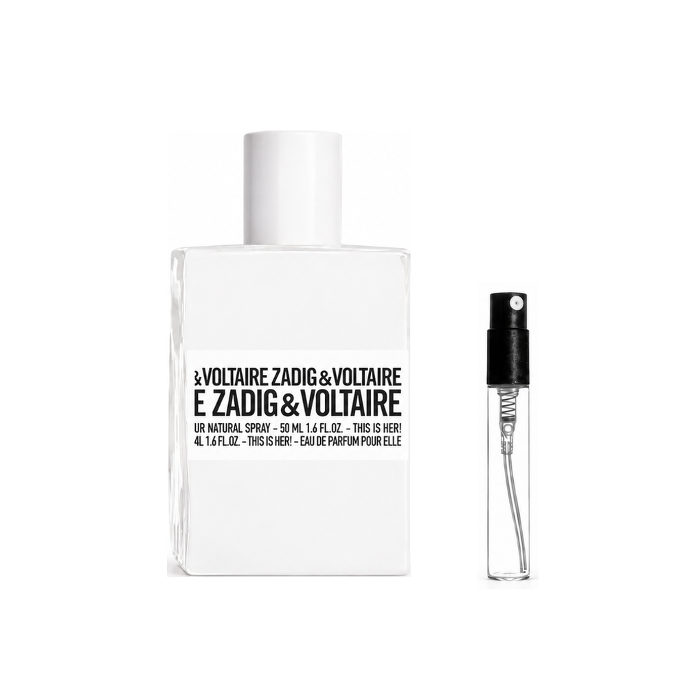 Zadig & Voltaire THIS IS HER! Eau de Parfum – odlewka perfum – flakon i identyczny atomizer wzorcowy