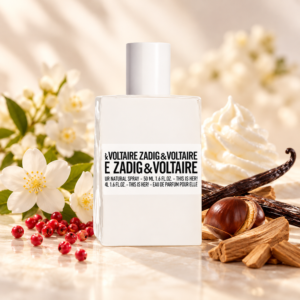 Zadig & Voltaire THIS IS HER! Eau de Parfum – odlewka perfum – flakon z nutami zapachowymi