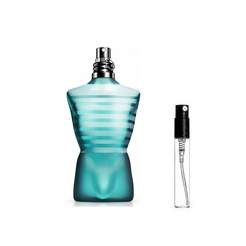 Jean Paul Gaultier Le Male Eau de Toilette – odlewka perfum – flakon i jedna odlewka