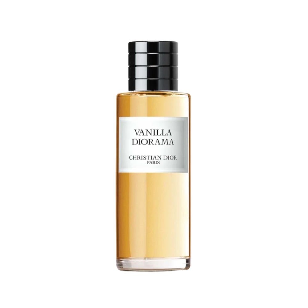 Flakon perfum Dior Vanilla Diorama z nutami wanilii bourbon, rumu, kakao, kardamonu, drzewa sandałowego i paczuli