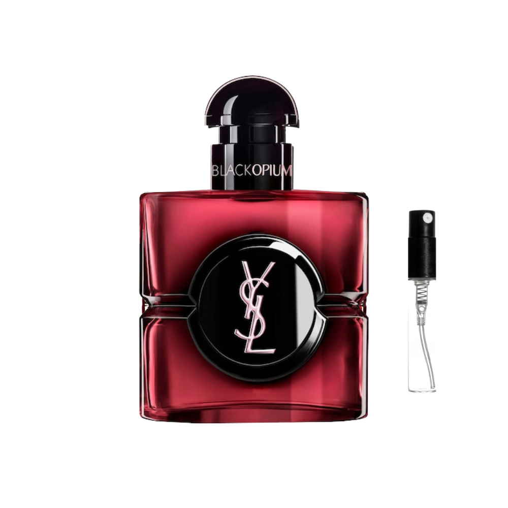 Yves Saint Laurent Black Opium Pink Glaze – odlewka perfum damskich z nutami truskawki, zielonej mandarynki, jaśminu, kwiatu pomarańczy, wanilii, kawy, bursztynu i paczuli.