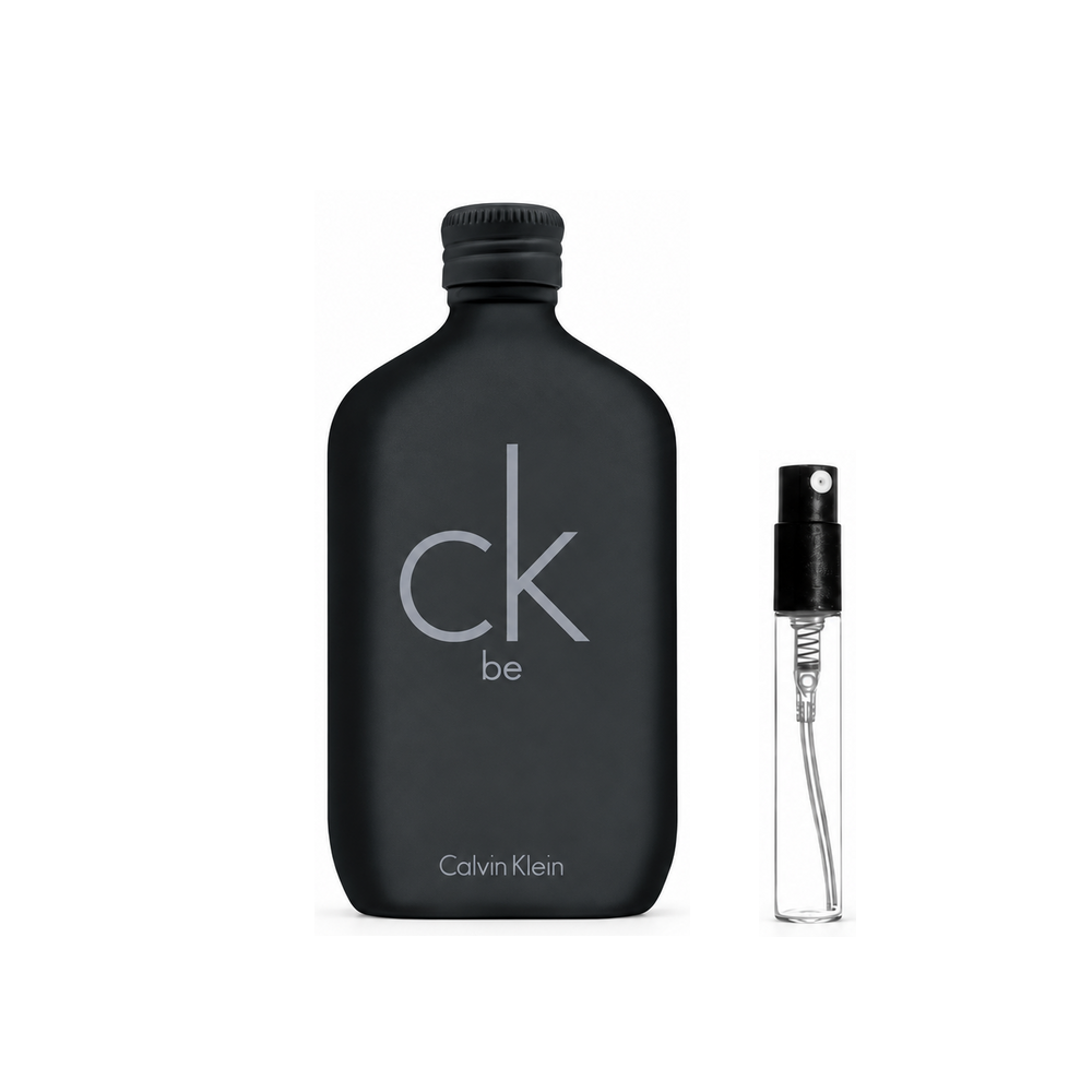 Calvin Klein – CK Be Eau de Toilette – odlewka perfum – oryginalny flakon i przykładowy atomizer odlewki
