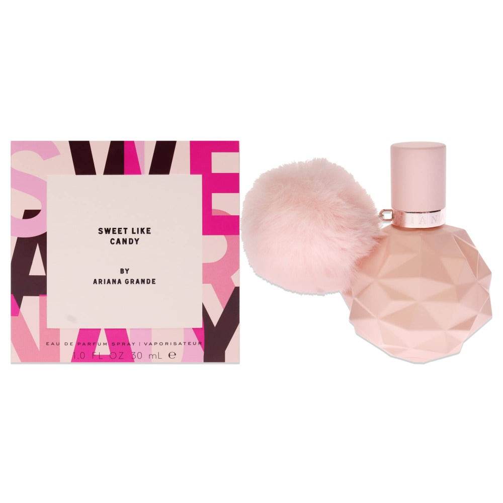 Flakon perfum Ariana Grande Sweet Like Candy z nutami jeżyny, gruszki, bitej śmietany, pianki marshmallow i wanilii – słodki zapach dla kobiet.
